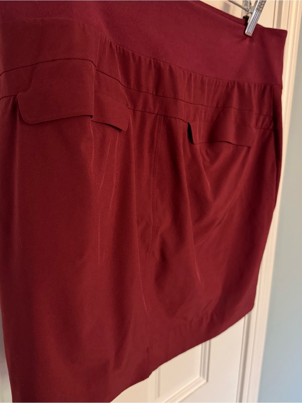Athleta Maroon dark garnet red soho Active skirt Skort with Built-In Shorts - Picture 4 of 8